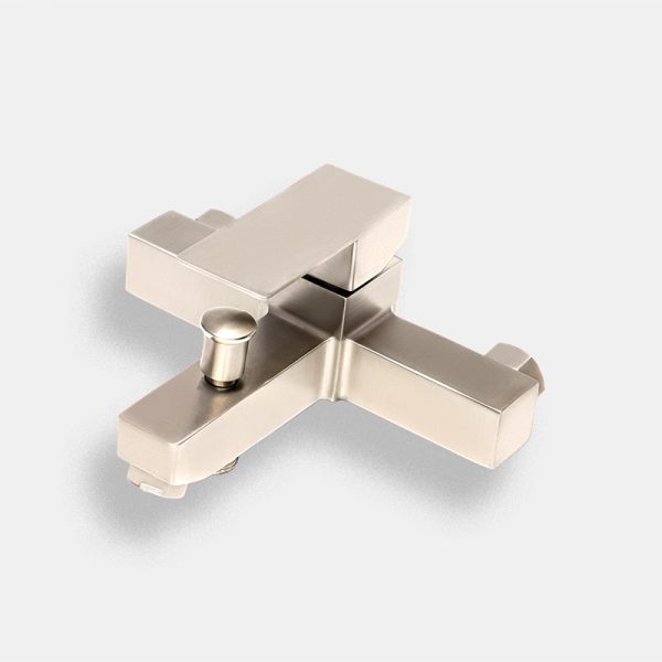 Stainless steel Triple Bathtub Shower hot and cold Wall Faucet - B